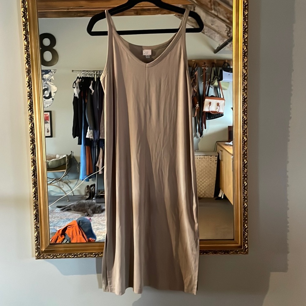 Tan MIDI Dress